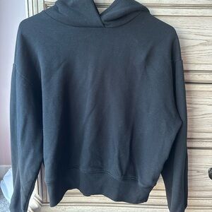 black lightweight hoodie
